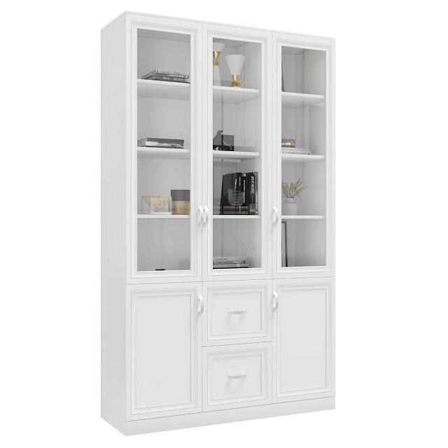 Книжный шкаф Библиограф - 3 №4 Белый