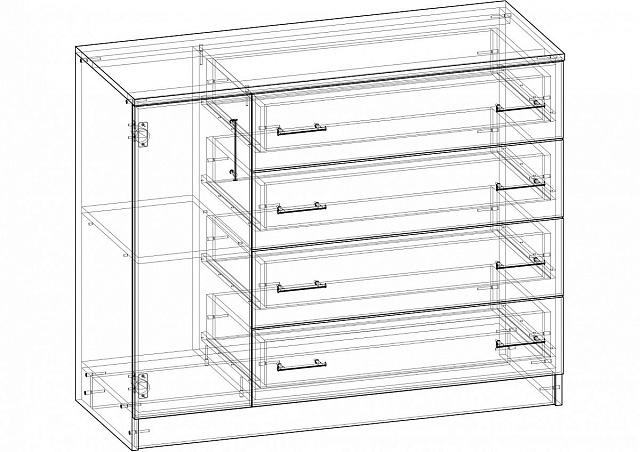 Комод Престиж - 9 МДФ