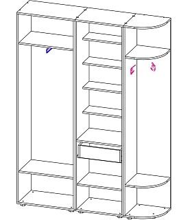 Прихожая Мебелинк 400-06