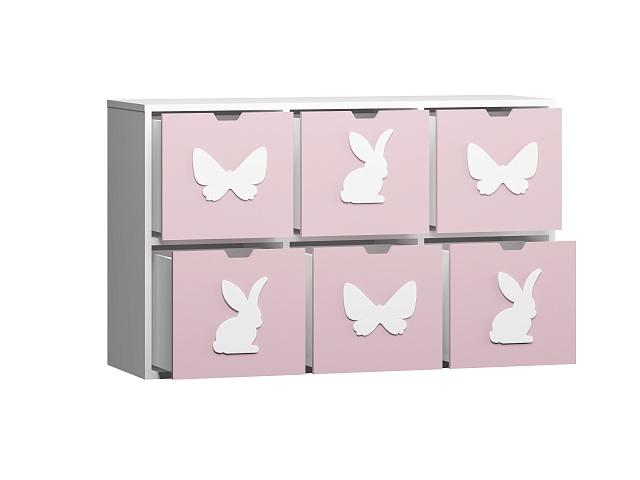 Стеллаж Kids - 13 Розовый Лайт