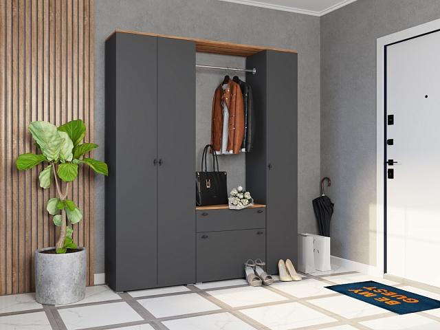 Прихожая Квели - 6 Графит