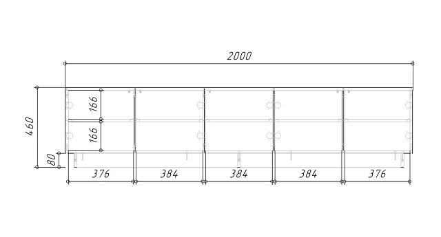 Тумба под ТВ Алиса 2 Черный