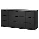 Комод Генри - 18 МДФ Черный