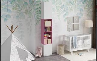 Стеллаж Олли - 1 с дверцей Лаванда