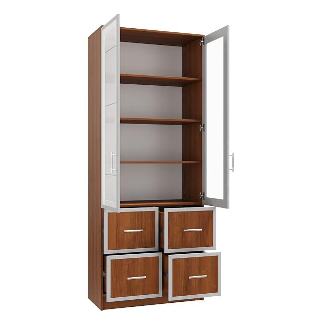 Книжный шкаф Альма - 10 Орех Экко