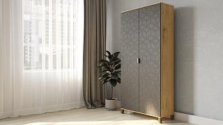 Шкаф распашной Марвин Йорк - 2 Графит