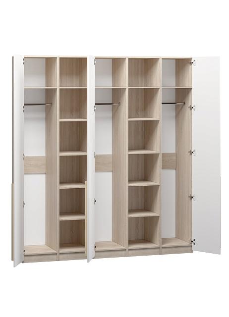 Шкаф распашной Хейсон - 14 Дуб Сонома / Белый