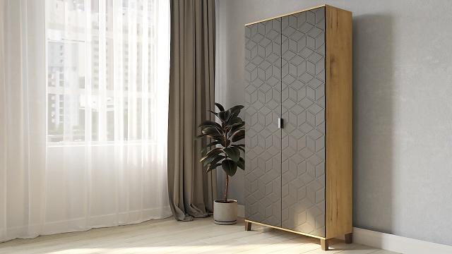 Шкаф распашной Марвин Йорк - 2 Графит