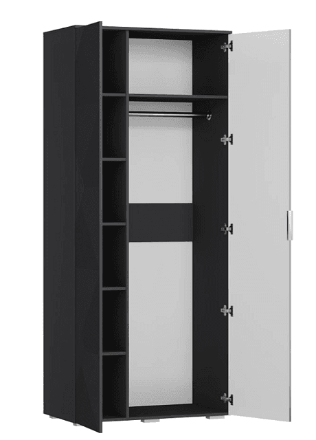 Шкаф распашной Салерно NEW 2 Графит