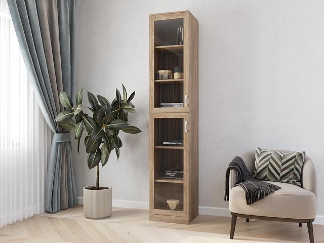 Книжный шкаф Библиограф - 1 №2 Дуб Сонома