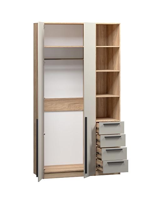 Шкаф распашной Хейсон - 22 Блэквуд Ячменный / Кашемир