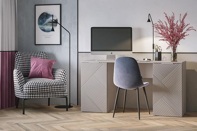 Письменный стол Салерно NEW 3 Кашемир