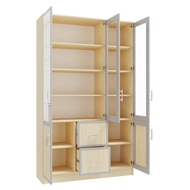 Книжный шкаф Альма - 16 Дуб Молочный