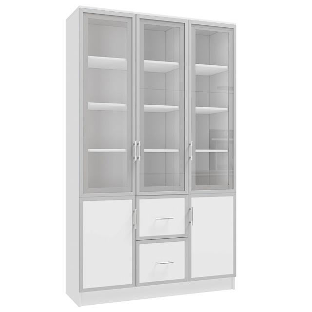 Книжный шкаф Альма - 16 Белый