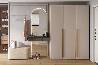 Шкаф распашной Лорена Хит - 3 Сатин