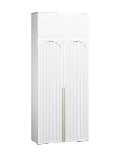 Шкаф распашной Рослин - 2 с антресолью Белый