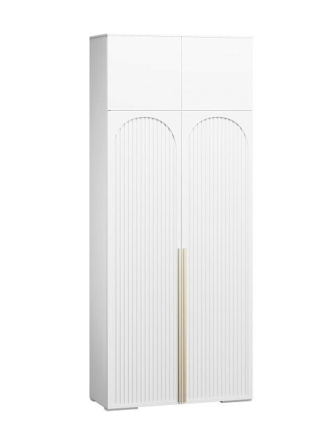 Шкаф распашной Рослин - 2 с антресолью Белый
