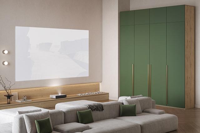 Шкаф распашной Микос - 4 МДФ с антресолью Шарли Green