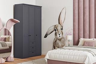 Шкаф распашной София РАХ - 19 МДФ Графит