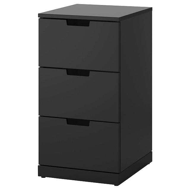 Комод Генри - 5 МДФ Черный