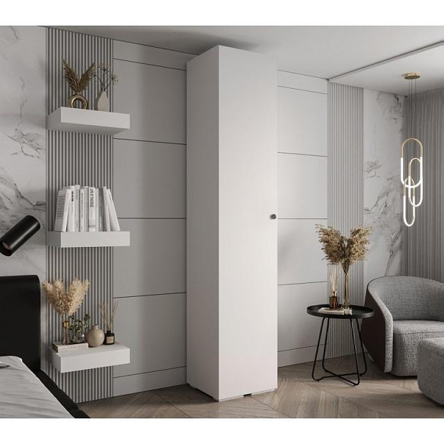 Шкаф распашной Люксор - 1 Белый