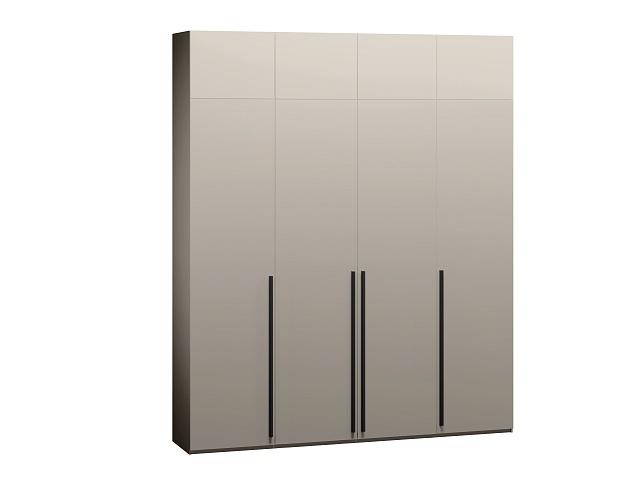 Шкаф распашной Лорена Пакс - 4 с антресолью Кашемир