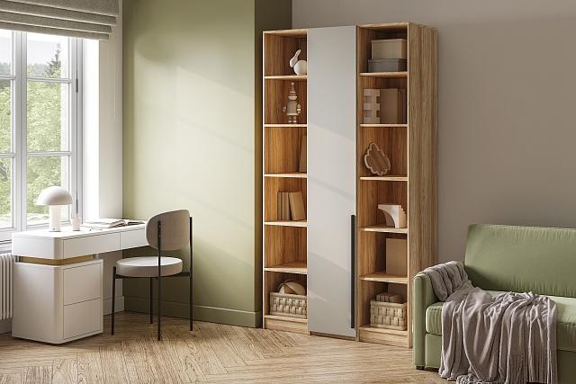 Шкаф распашной Хейсон - 29 Блэквуд Ячменный / Кашемир