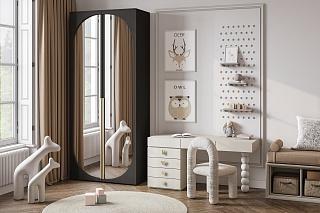 Шкаф распашной Брей - 1.2 Черный