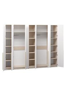 Шкаф распашной Хейсон - 12 Дуб Сонома / Белый