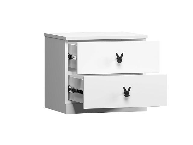 Тумба прикроватная Банни - 3 МДФ Белый