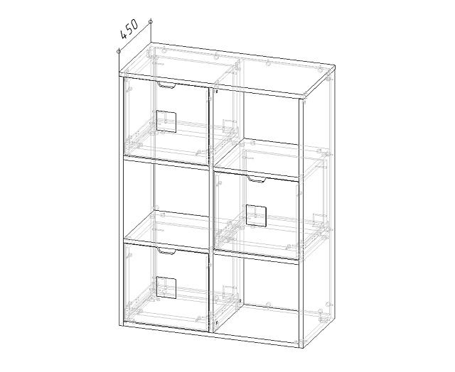 Стеллаж Kids - 11 Пастельно-Синий