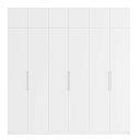 Шкаф распашной Калифорния - 6 с антресолью Белый