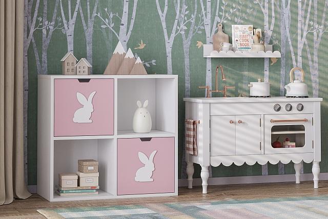 Стеллаж Kids - 6 Розовый Лайт