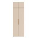 Шкаф распашной Калифорния - 2 с антресолью Сатин