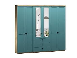 Шкаф распашной София РАХ - 14 МДФ Аквамарин