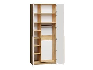 Шкаф распашной Микос - 2 МДФ с антресолью Шарли Терракота