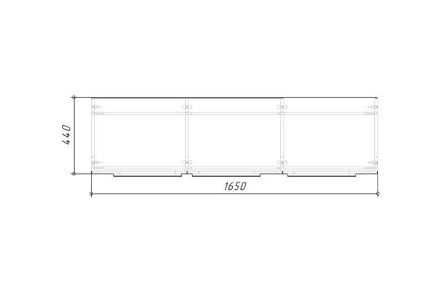 Тумба под ТВ Лорена Пакс - 4 Графит