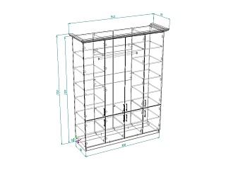 Шкаф распашной Орфей - 2 МДФ