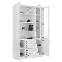 Книжный шкаф Библиограф - 3 №8 Белый