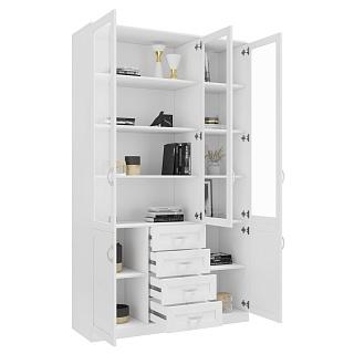 Книжный шкаф Библиограф - 3 №8 Белый