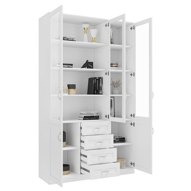 Книжный шкаф Библиограф - 3 №8 Белый