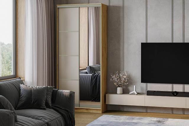 Шкаф-купе Борнео - 2.4К Дуб Золотистый