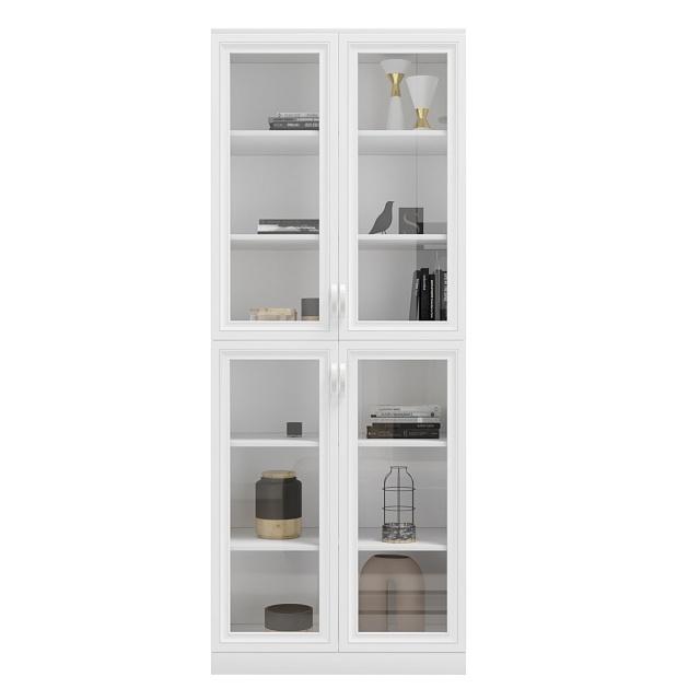 Книжный шкаф Библиограф - 2 №2 Белый