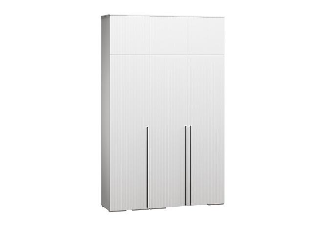 Шкаф распашной Лоренсе - 3 с антресолью Белый