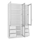 Книжный шкаф Альма - 20 Белый