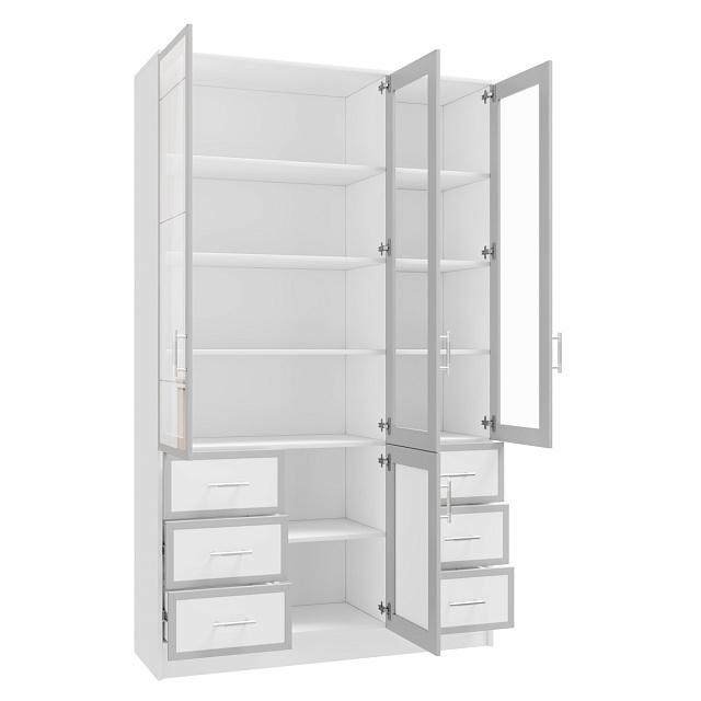 Книжный шкаф Альма - 20 Белый