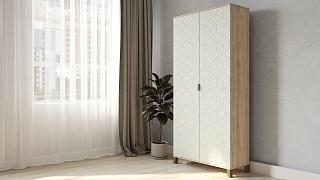 Шкаф распашной Марвин Йорк - 2 Милк