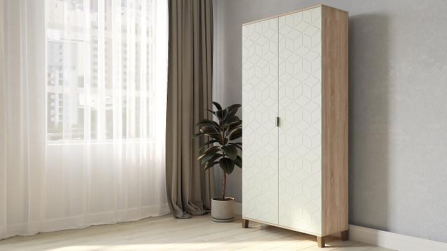 Шкаф распашной Марвин Йорк - 2 Милк