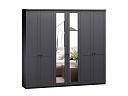 Шкаф распашной София РАХ - 4 МДФ Графит
