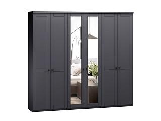 Шкаф распашной София РАХ - 4 МДФ Графит